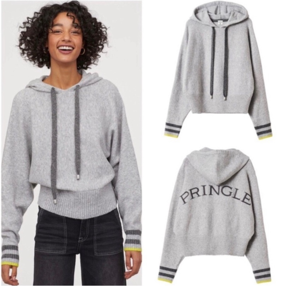 Pringle of Scotland x H&M Gray Hooded Sweater XS